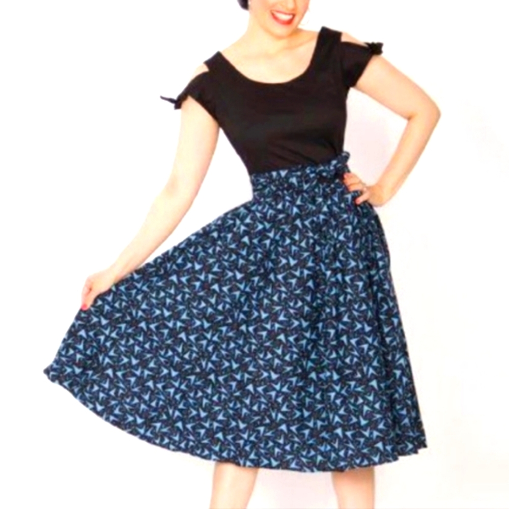 Bernie Dexter retro boomerang swing dress